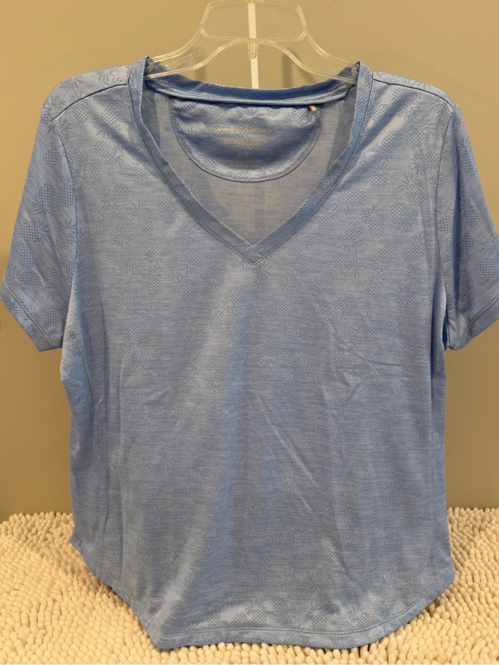 Tommy Bahama IslandZone Pineapple Performance Top $78 Retail